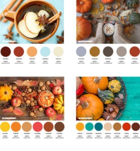 Four Inspiring Color Palettes For The Fall