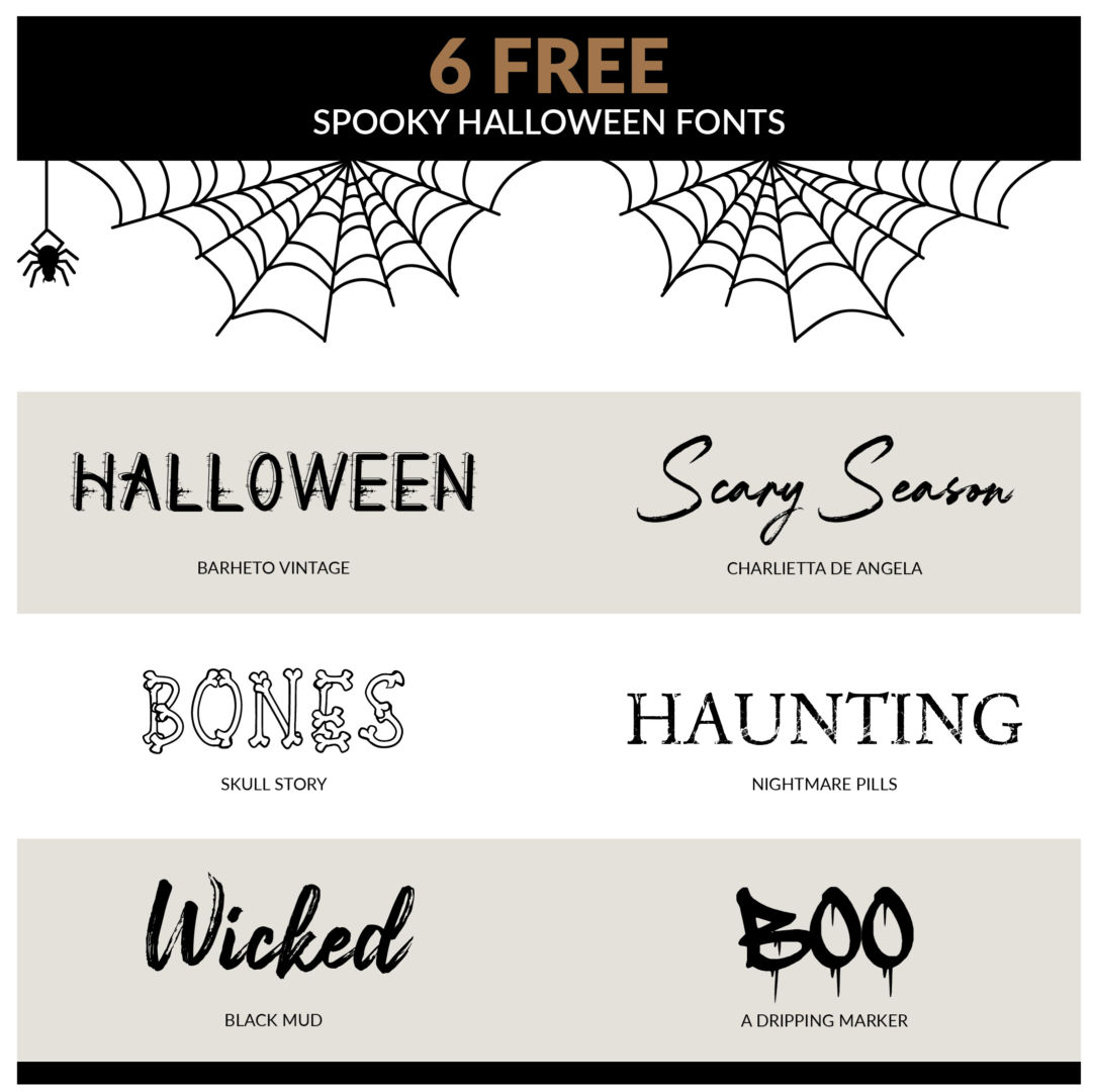 6 Free Spooky Fonts