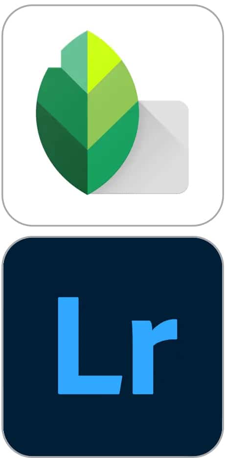 Snapseed and Lightroom icon